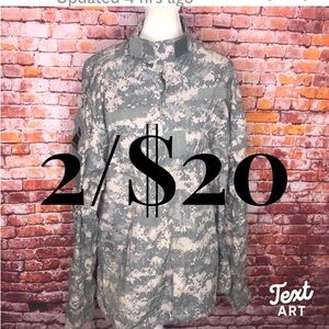 Army Issued Digital Camo Combat Uniform Field Coat